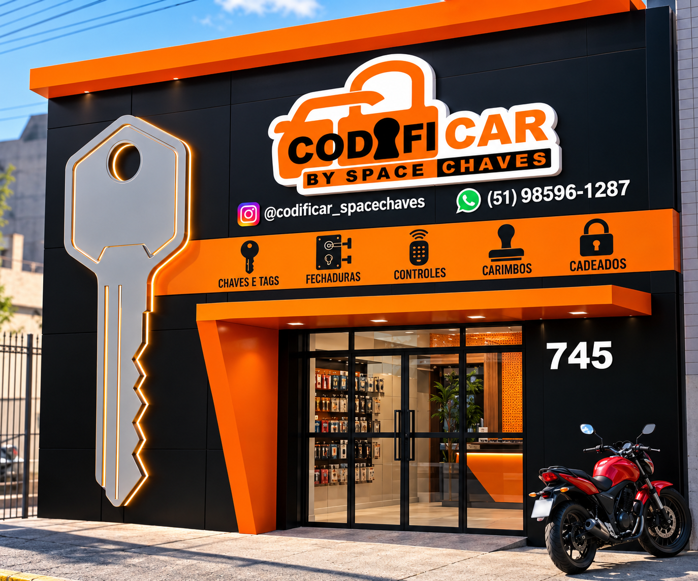 Fachada da loja CODIFICAR BY SPACE CHAVES